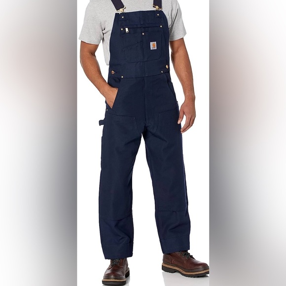 Carhartt Other - NWT CARHARTT Men's DUCK BIB OVERALLS Relaxed Fit BLACK Size 34x32